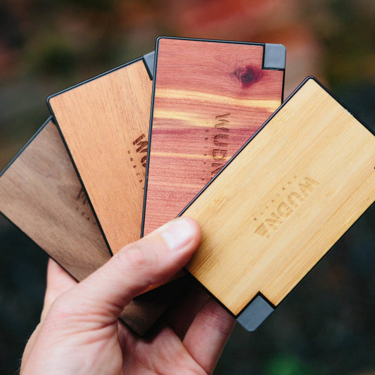 Slim Dual Wooden Power Bank – Ultra-Slim Portable Charger with Dual USB Output
