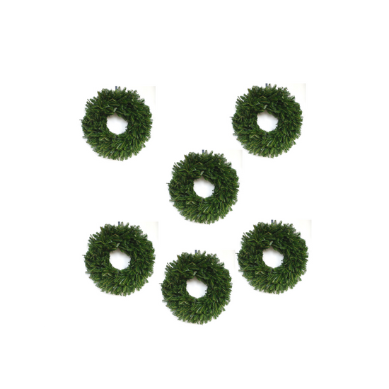 6 Pack Plain Balsam Fir Wreaths