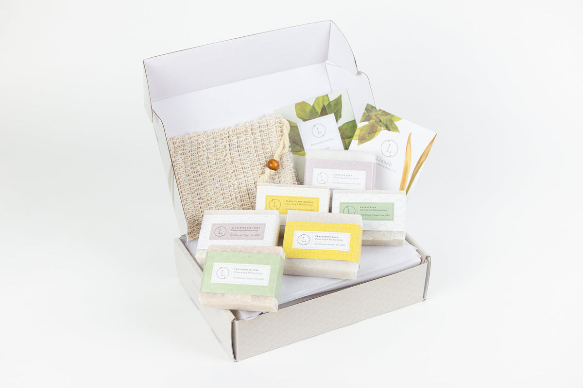 Natural Handmade Soap Gift Set – 6 Vegan Bars