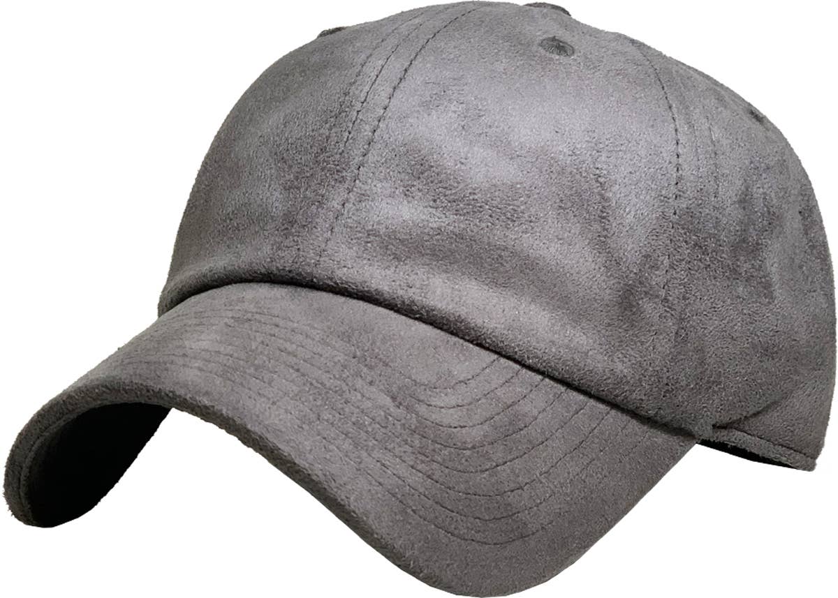 SUEDE BASEBALL CAP