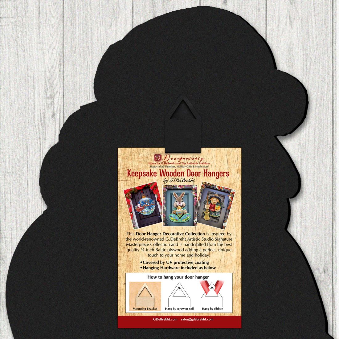 Scarecrow Halloween Door Decor by Susan Winget - Thanksgiving and Halloween Decor - 8471204H-SW
