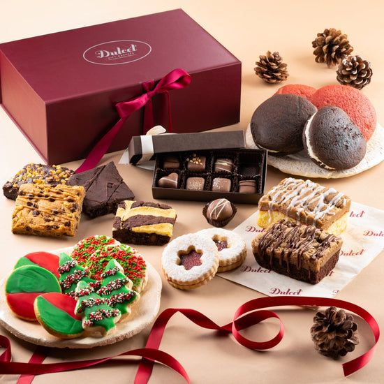 Gourmet Holiday Treats Gift Box, gourmet sweets gift for birthdays, holidays and celebrations from Cedar & Spice Gifts