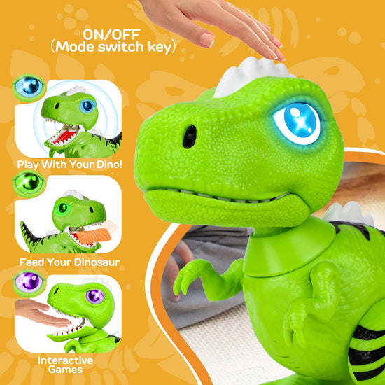 Dino-Motion Features RC Smart Dinosaur Robot - Interactive & Fun Learning