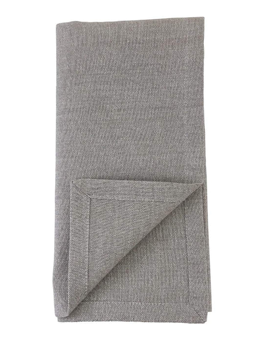 Fennco Styles Shimmer Metallic Cotton Table Runner 16" W x 72" L - Silver Table Cover for Home Décor, Dining Table, Banquet, Family Gathering, Holiday, and Special Occasion