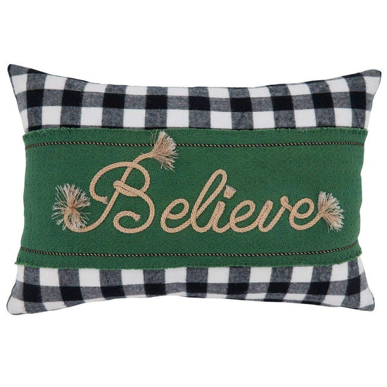 Fennco Styles Buffalo Plaid Christmas Collection Decorative Throw Pillow - Holiday Cushion for Home Décor, Couch, Living Room, Bedroom
