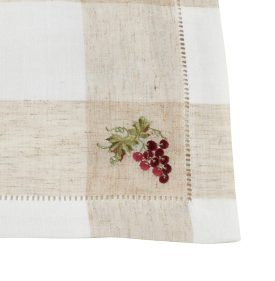 Hommage Brodé Collection Cottage Embroidery Hemstitch Border Placemats