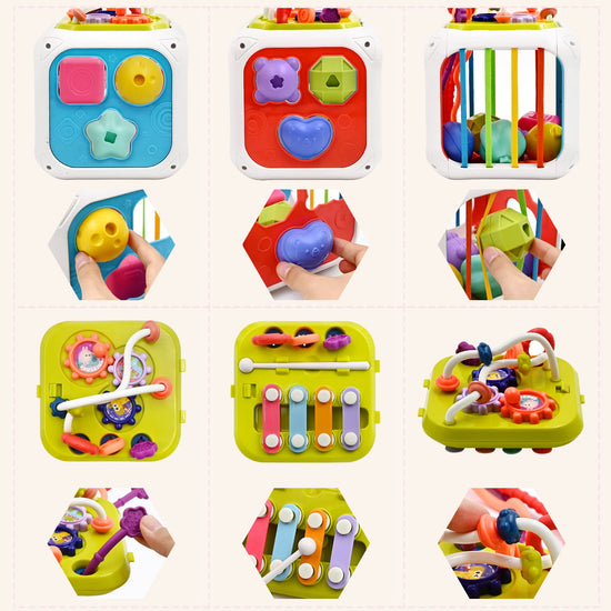 Montessori Super Fun Learning Toys for Little Explorers 7-in-1 Sensory Playtime Toddlers Adventure