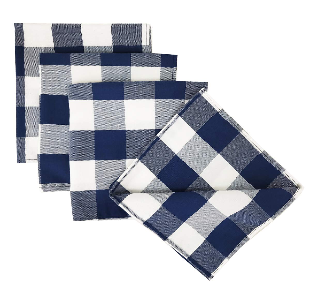 Buffalo Check Design Cloth Napkins 18" W x 18" L, Set of 4 — decorative tabletop piece for home entertaining seasonal gift idea