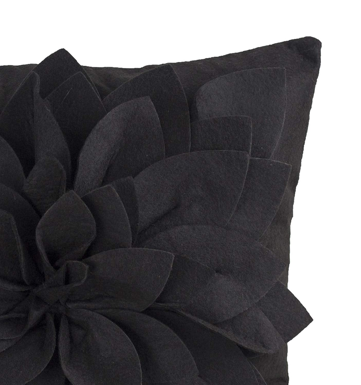 Sara's Garden Petal Decorative Throw Pillow. 17 Inch Square.