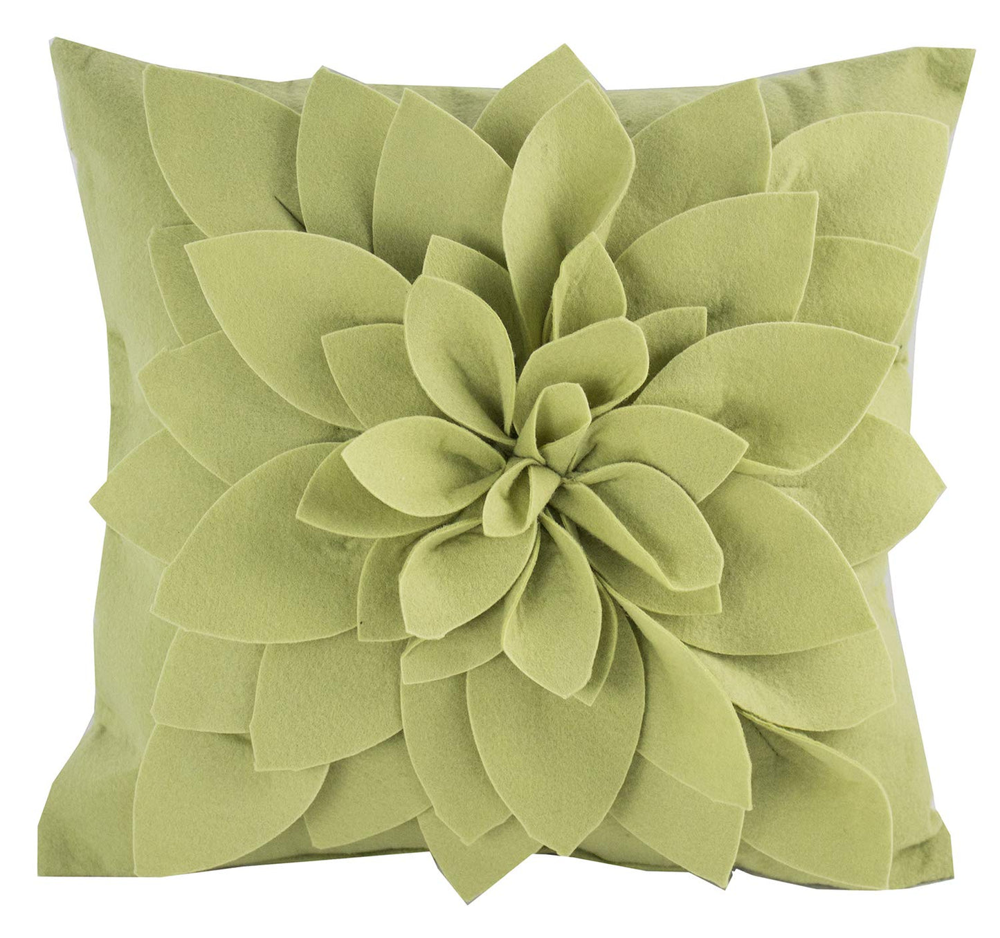 Fennco Styles Sara's Garden Petal Decorative Throw Pillow. 17 Inch Square.