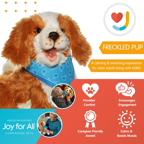 Freckled Pup: Lifelike Interactive Companion for Kids - Realistic and Lifelike Interactive Companion Pets