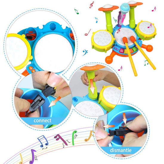 Drum with Adjustable Microphone