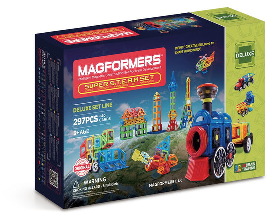 Super Educational Magnetic Geometric Tiles STEM Set