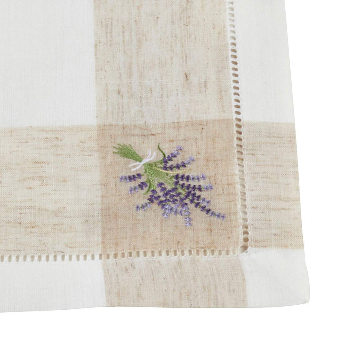 Hommage Brodé Collection Cottage Embroidery Hemstitch Border Placemats