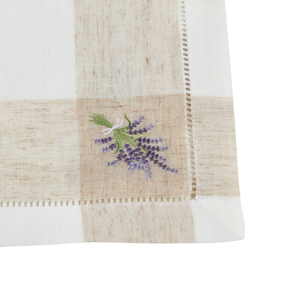 Hommage Brodé Collection Cottage Embroidery Hemstitch Border Placemats