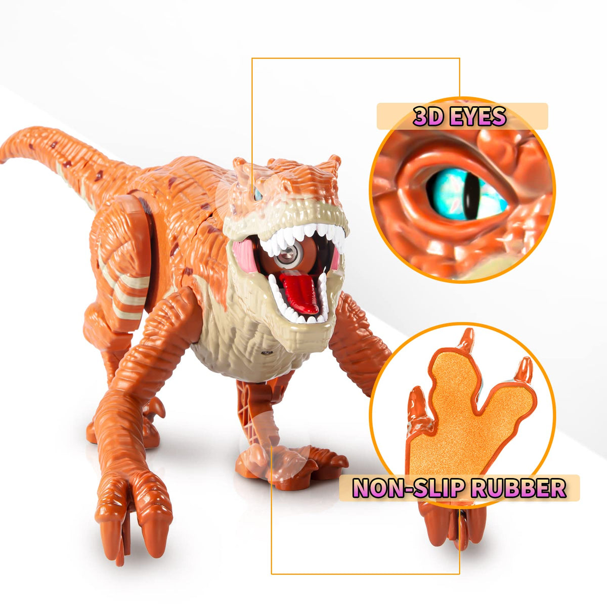 Dino-Rific RC T-Rex Toy: Roaring, Walking, Mist-Spraying Fun for Kids