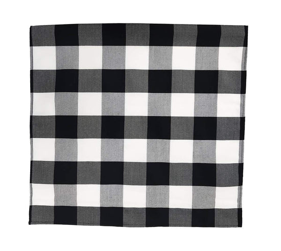 Buffalo Check Design Cloth Napkins 18" W x 18" L, Set of 4 — decorative tabletop piece for home entertaining decorative design