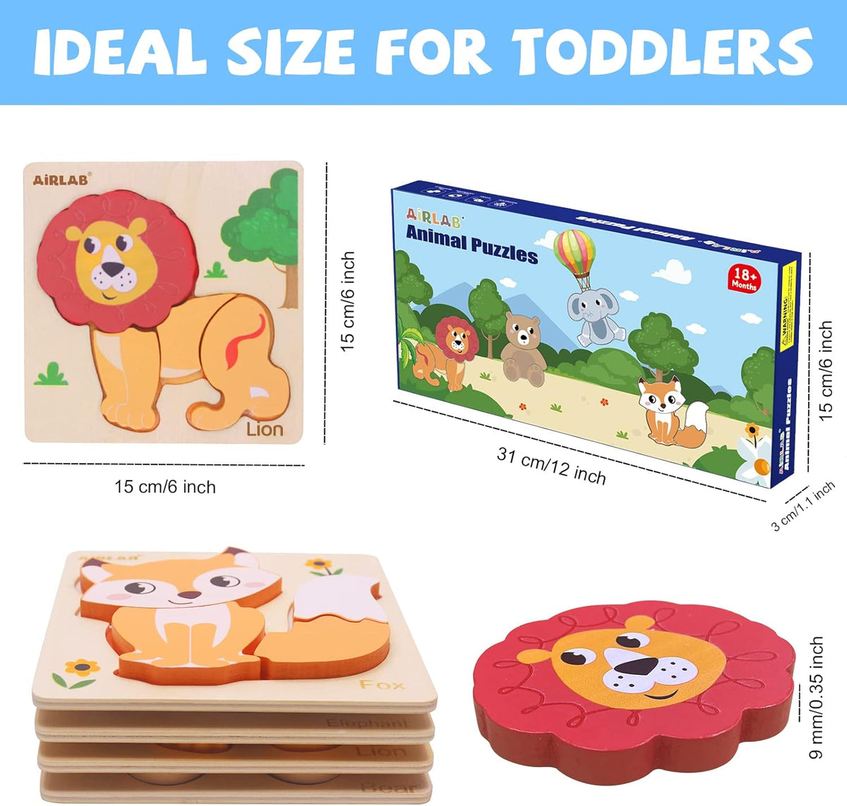 Animals Magnificent Wooden Puzzle