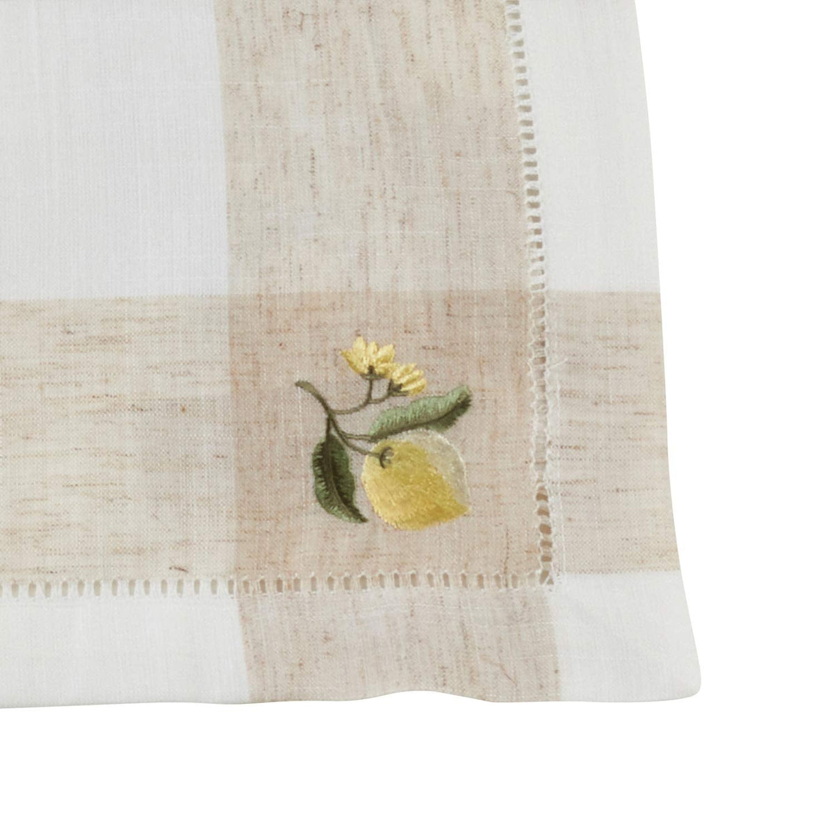 Hommage Brodé Collection Cottage Embroidery Hemstitch Border Placemats