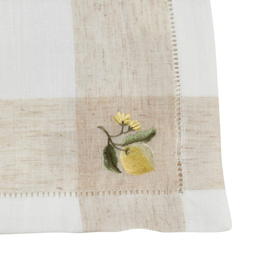Hommage Brodé Collection Cottage Embroidery Hemstitch Border Placemats