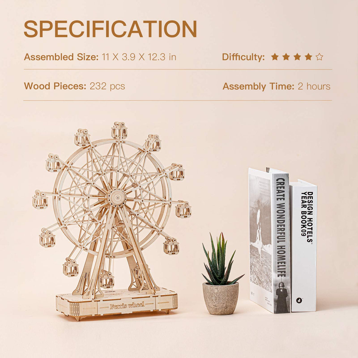 3D Musical Ferris Wheel Puzzle