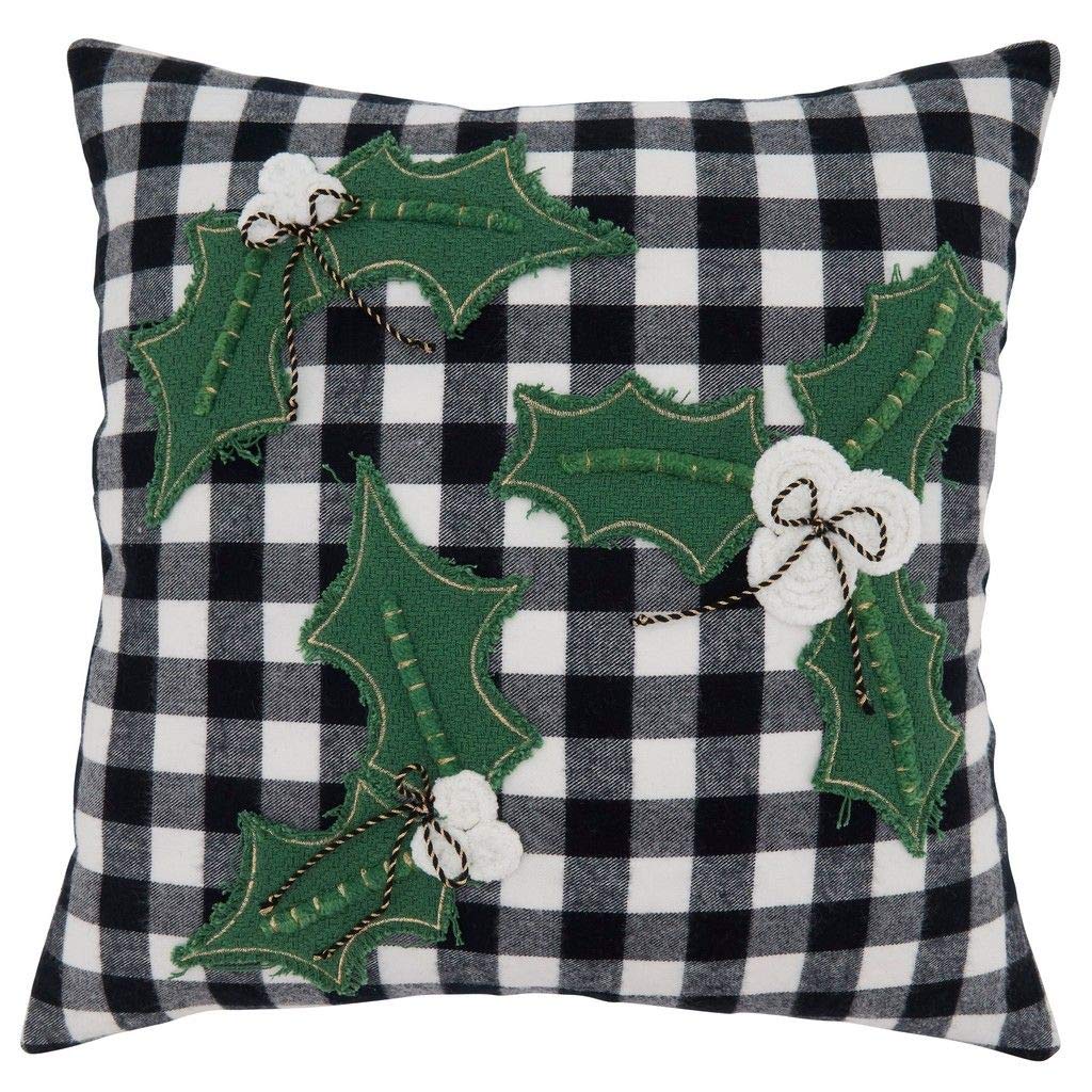 Fennco Styles Buffalo Plaid Christmas Collection Decorative Throw Pillow - Holiday Cushion for Home Décor, Couch, Living Room, Bedroom