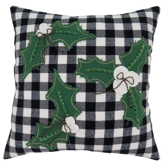 Fennco Styles Buffalo Plaid Christmas Collection Decorative Throw Pillow - Holiday Cushion for Home Décor, Couch, Living Room, Bedroom