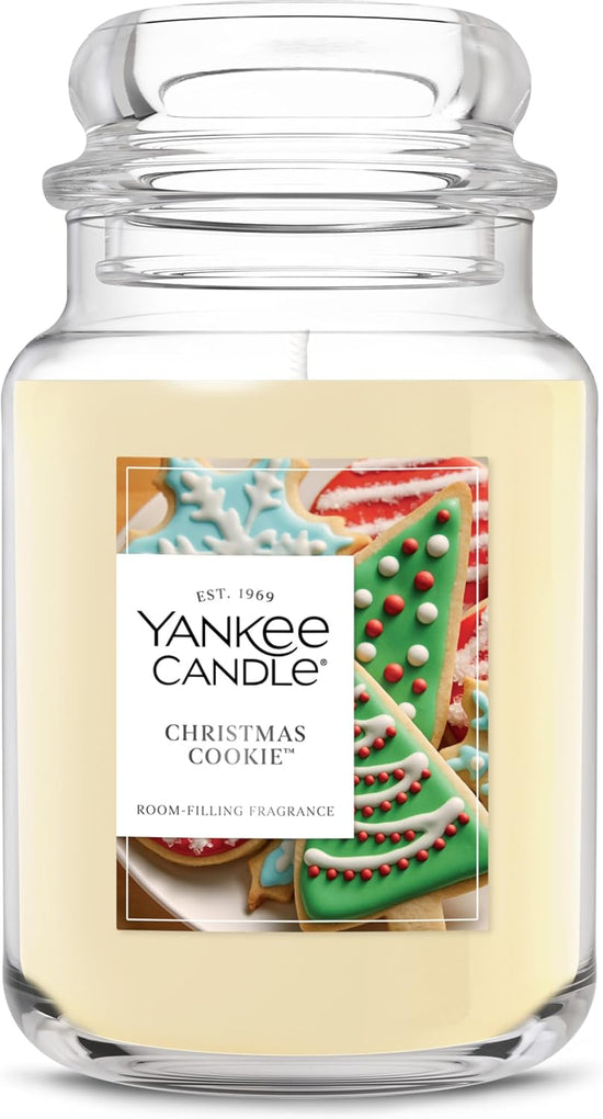 Yankee Candle Christmas Cookie Scented Candle, 22oz Large Jar with up to 150 Hour Burn Time, Giftable, Holidays