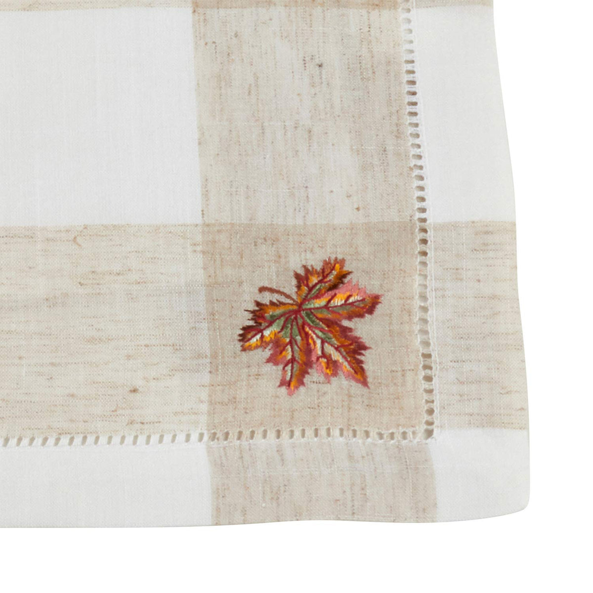 Hommage Brodé Collection Cottage Embroidery Hemstitch Border Placemats