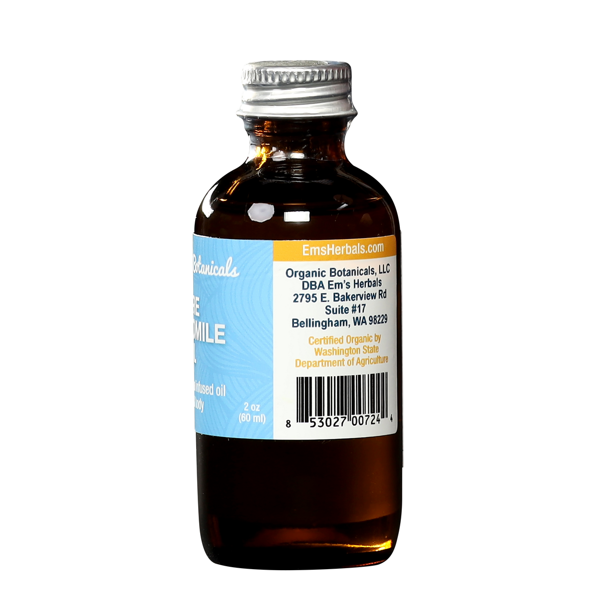 Pure Chamomile Infused Oil – Certified Organic Herbal Oil for Sensitive Skin, Eczema & More