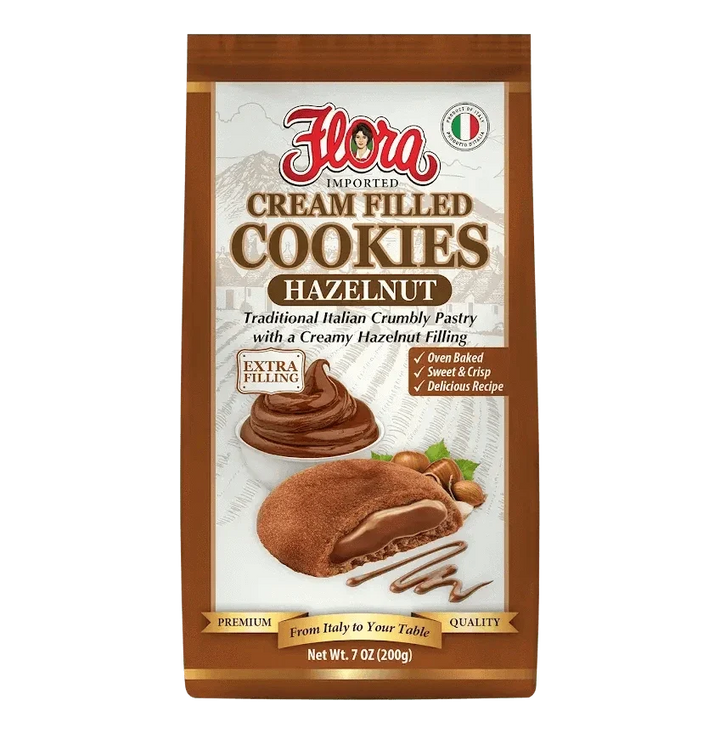 Cream Filled Cookies - Hazelnut - 7.07 oz