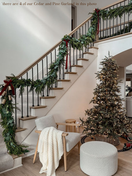 Artificial Cedar and Pine Garland, natural-look garland for seasonal home decorating
