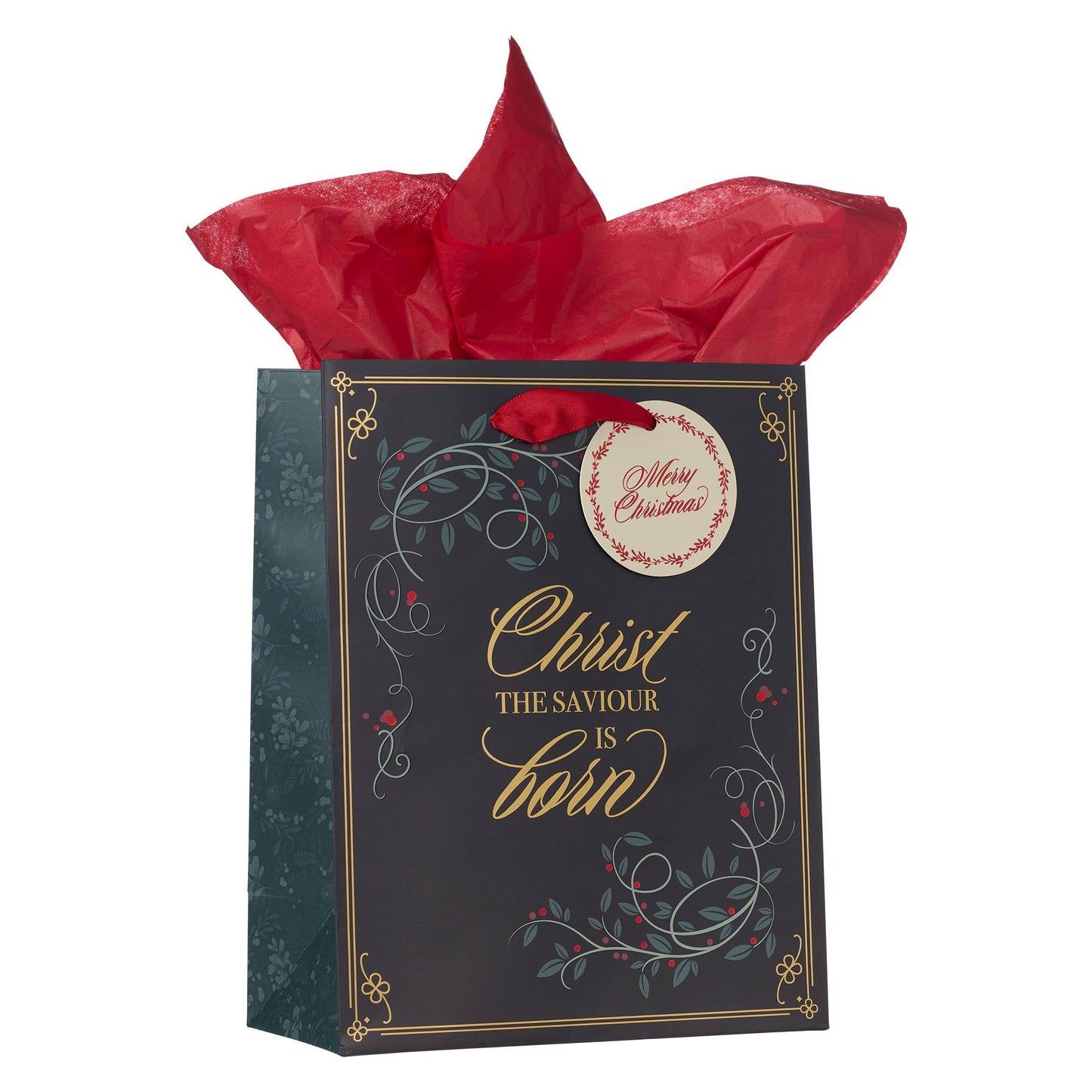 Gift Bag MD Blue/Red Christ the Savior is born