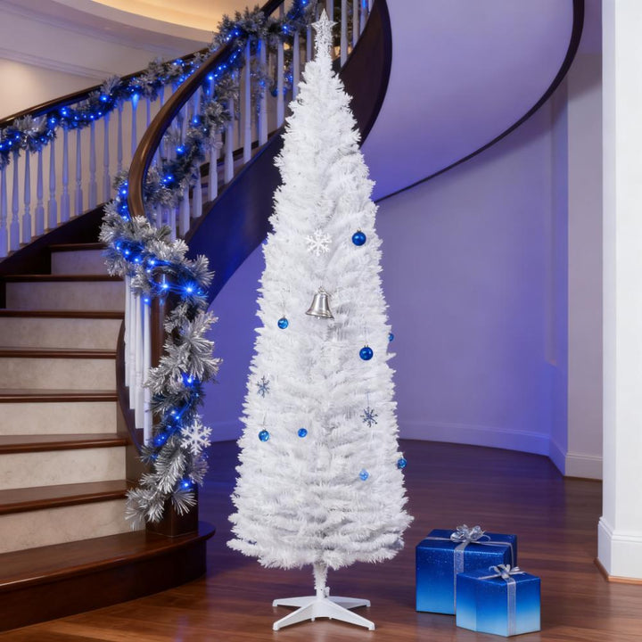 Slim Xmas Tree - Artificial Pencil Christmas Tree, decorative Christmas tree for home and seasonal holiday display