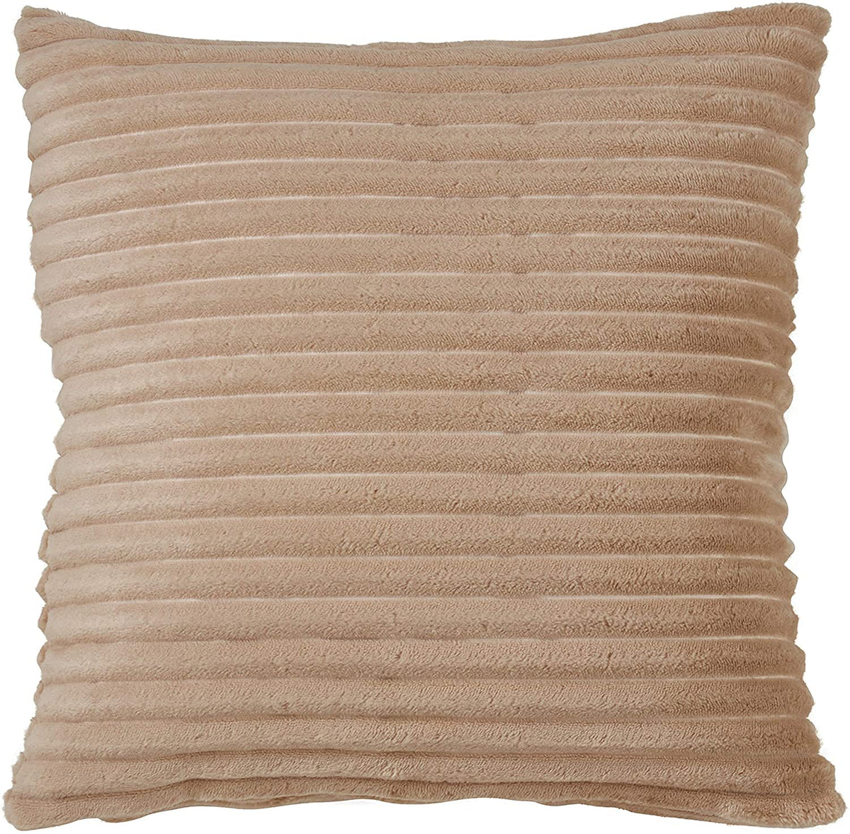 Plush Faux Rabbit Fur Throw Pillow 18" W x 18" L – Cushion for Couch, Bedroom, Living Room and Office Décor