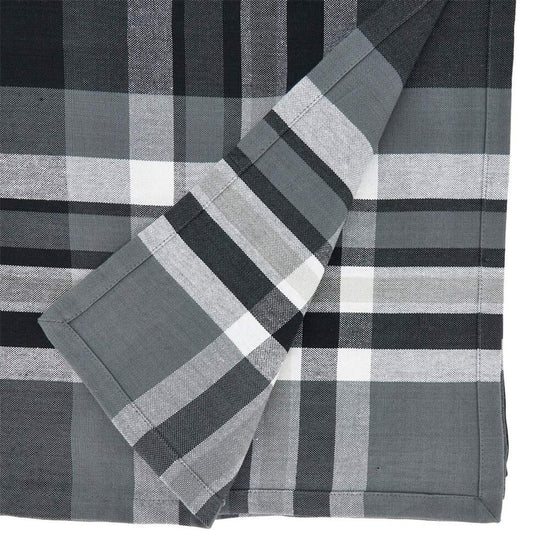 Contemporary Stripe Border Design Cotton Tablecloth