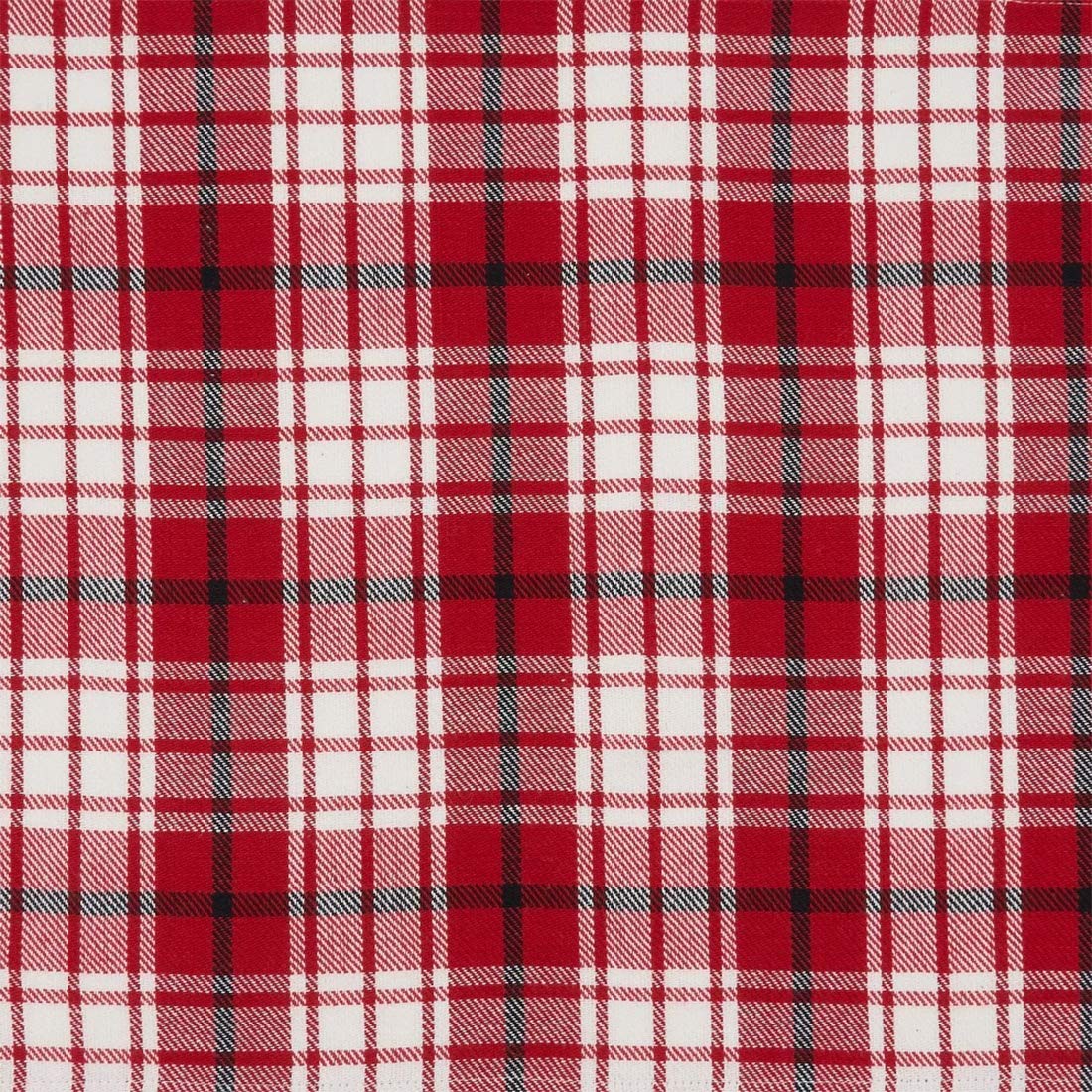 Fennco Style Holiday Plaid Cotton Table Runner 16" W x 72" L — dining table decor for home entertaining interior decorating accent