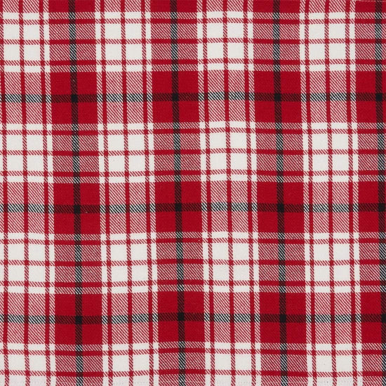 Fennco Style Holiday Plaid Cotton Table Runner 16" W x 72" L — dining table decor for home entertaining interior decorating accent