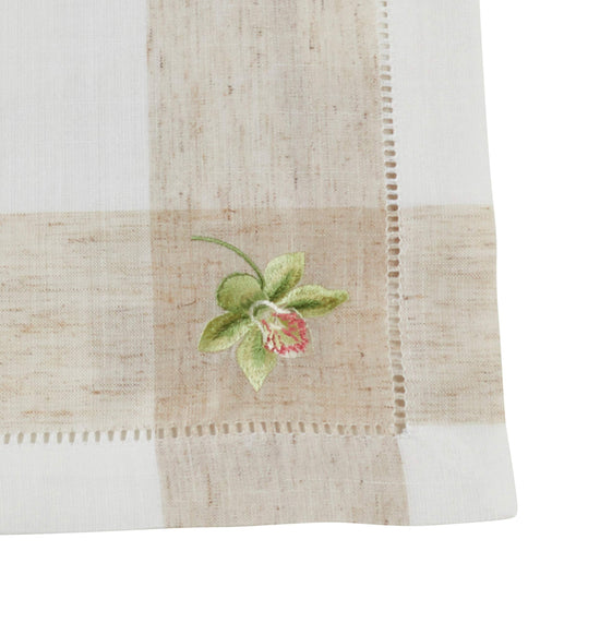 Hommage Brodé Collection Cottage Embroidery Hemstitch Border Placemats