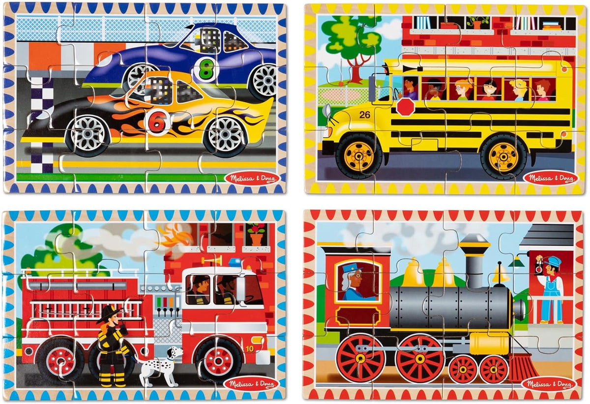 4 Set Wooden Puzzle - The Wonderland Freedom Paradise Jigsaw
