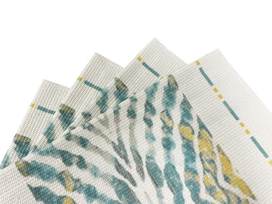 Fennco Styles Diamond Print Braided Cotton Placemats 14" W x 19" L, Set of 4
