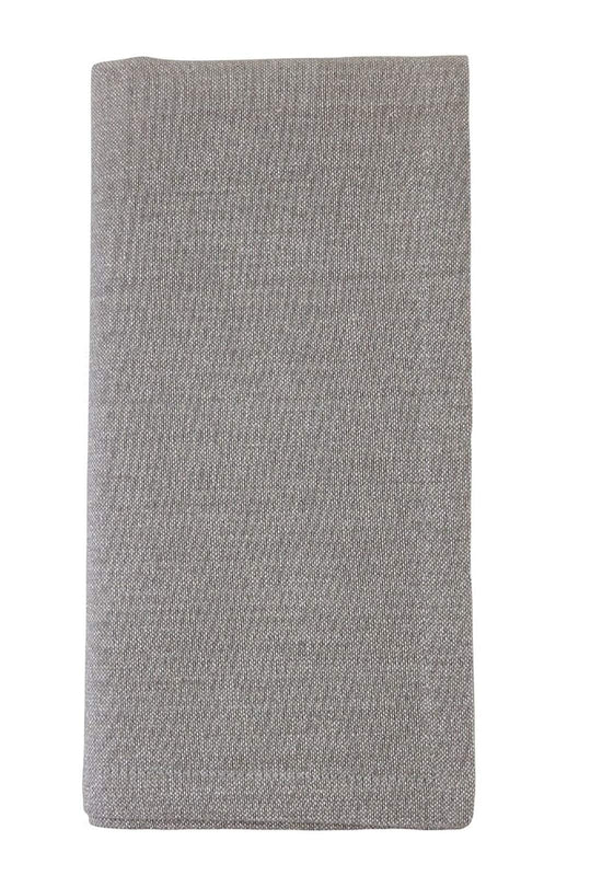 Fennco Styles Shimmer Metallic Cotton Table Runner 16" W x 72" L - Silver Table Cover for Home Décor, Dining Table, Banquet, Family Gathering, Holiday, and Special Occasion
