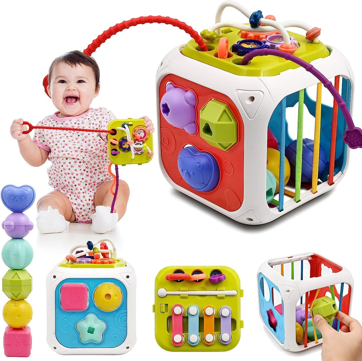 Montessori Super Fun Learning Toys for Little Explorers 7-in-1 Sensory Playtime Toddlers Adventure