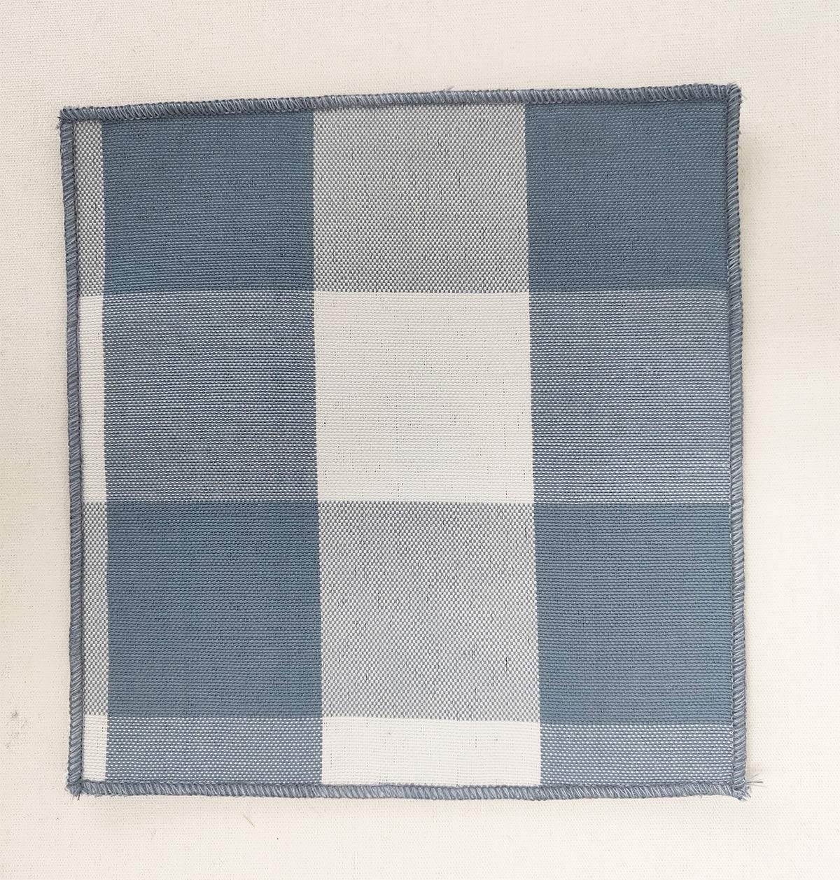 Buffalo Check Double Layers Reversible Coasters 6"W x 6"L, Set of 4 - Handmade in USA - Plaid Cocktail Napkins for Everyday Use and Special Occasion