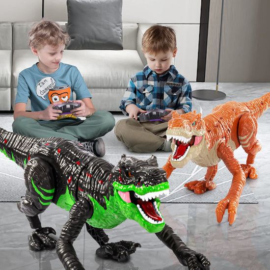 Dino-Rific RC T-Rex Toy: Roaring, Walking, Mist-Spraying Fun for Kids