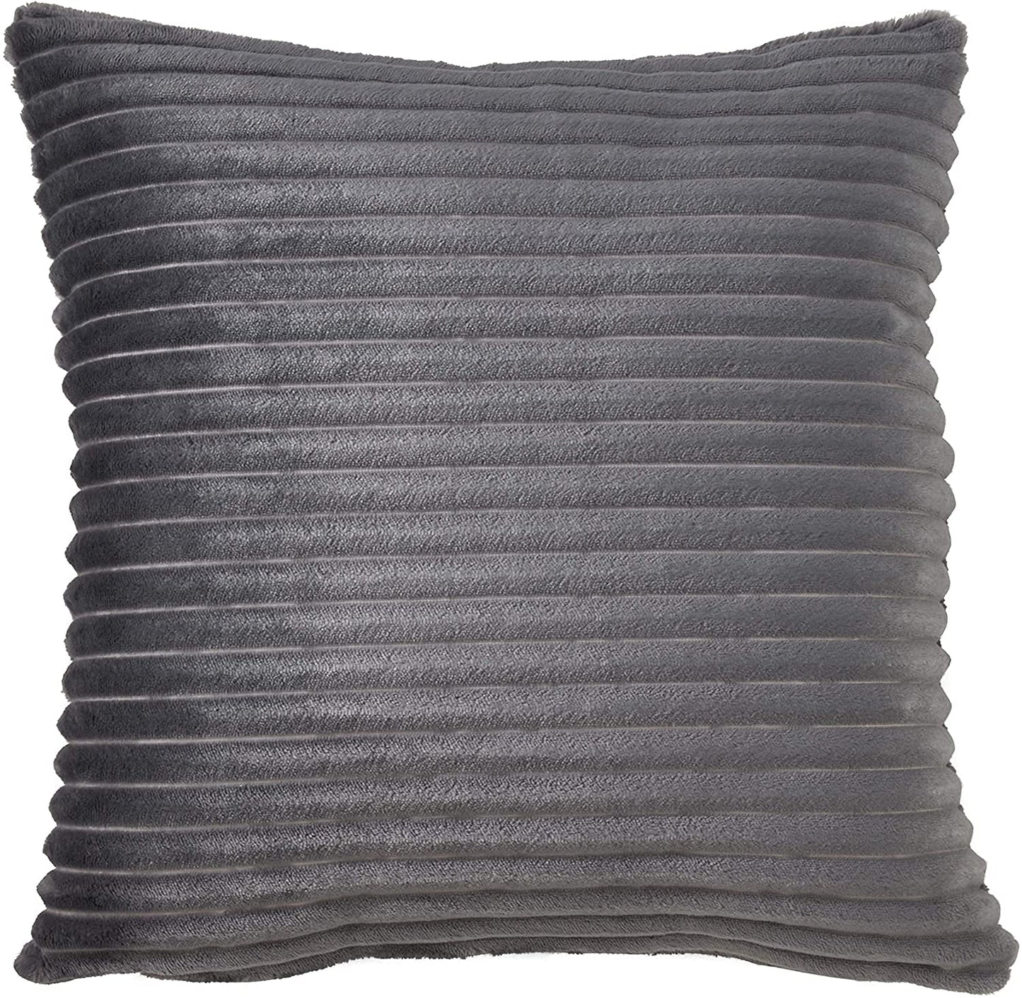 Fennco Styles Plush Faux Rabbit Fur Throw Pillow 18" W x 18" L – Cushion for Couch, Bedroom, Living Room and Office Décor