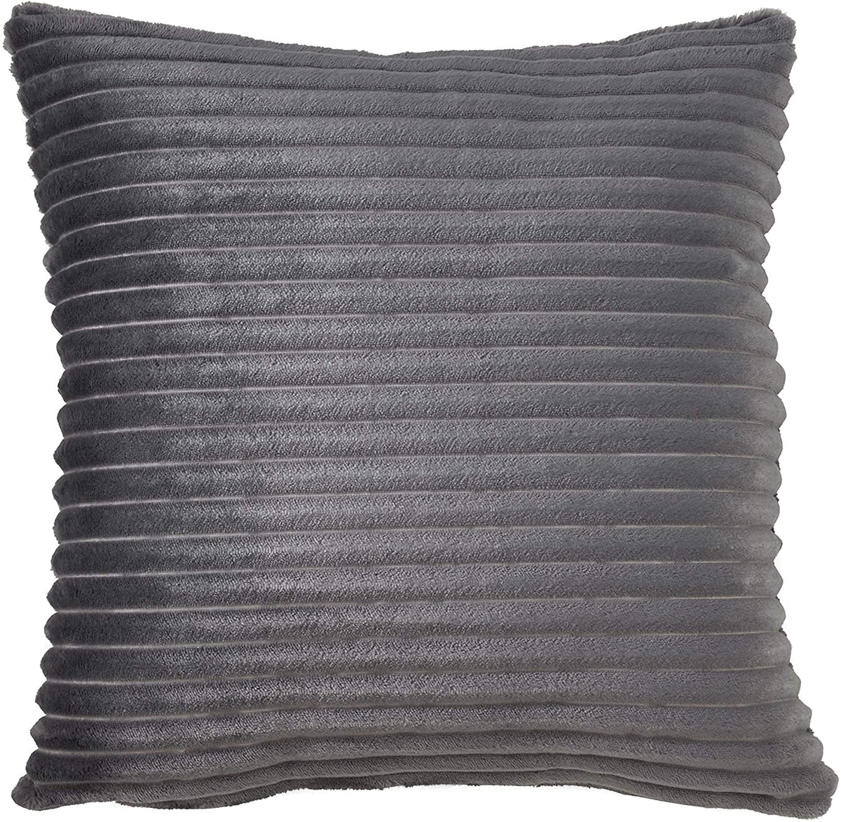 Plush Faux Rabbit Fur Throw Pillow 18" W x 18" L – Cushion for Couch, Bedroom, Living Room and Office Décor