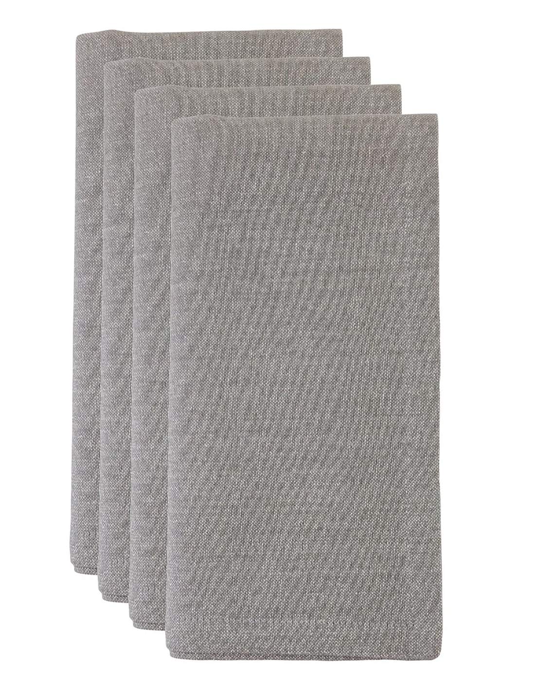 Fennco Styles Shimmer Metallic Cotton Table Runner 16" W x 72" L - Silver Table Cover for Home Décor, Dining Table, Banquet, Family Gathering, Holiday, and Special Occasion
