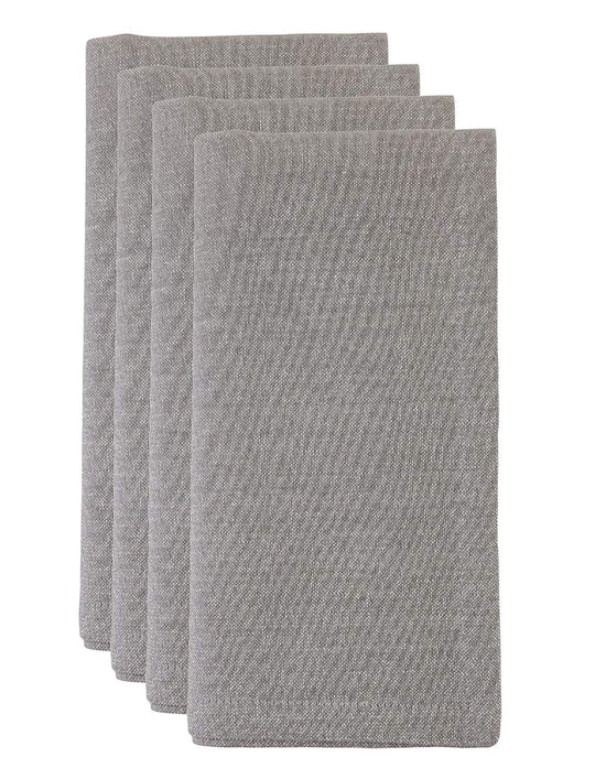 Fennco Styles Shimmer Metallic Cotton Table Runner 16" W x 72" L - Silver Table Cover for Home Décor, Dining Table, Banquet, Family Gathering, Holiday, and Special Occasion