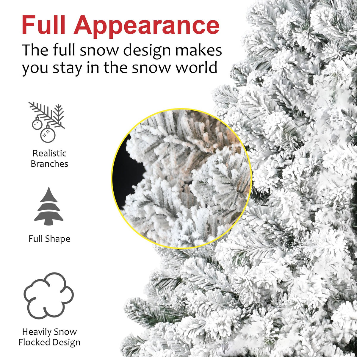 7FT Flocked Christmas Tree
